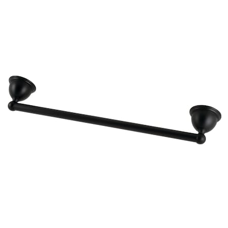 Kingston Brass 18Inch Towel Bar, Matte Black BA3962MB